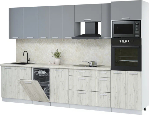 Кухонный гарнитур Интерлиния Мила Лайт 3.2-ПМ3 - фото