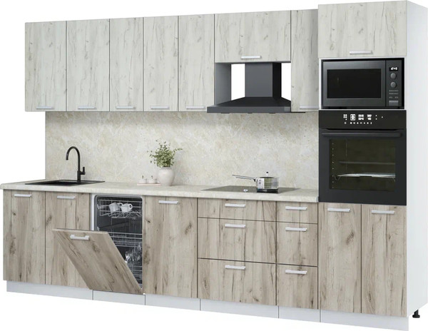 Кухонный гарнитур Интерлиния Мила Лайт 3.2-ПМ3 - фото