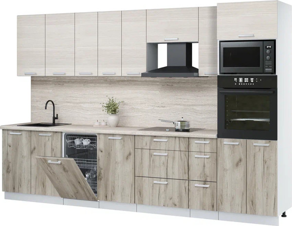 Кухонный гарнитур Интерлиния Мила Лайт 3.2-ПМ3 - фото
