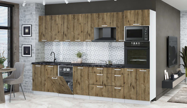 Кухонный гарнитур Интерлиния Мила Лайт 3.2-ПМ3 