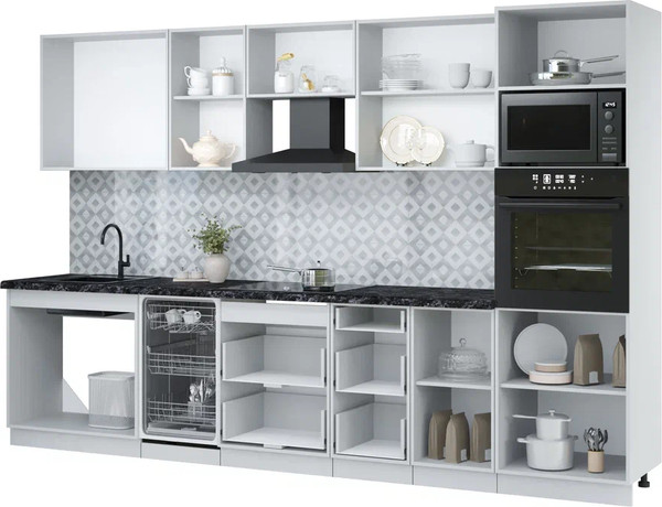 Кухонный гарнитур Интерлиния Мила Лайт 3.25-ПМ3