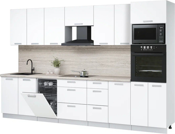 Кухонный гарнитур Интерлиния Мила Лайт 3.25-ПМ3  - фото