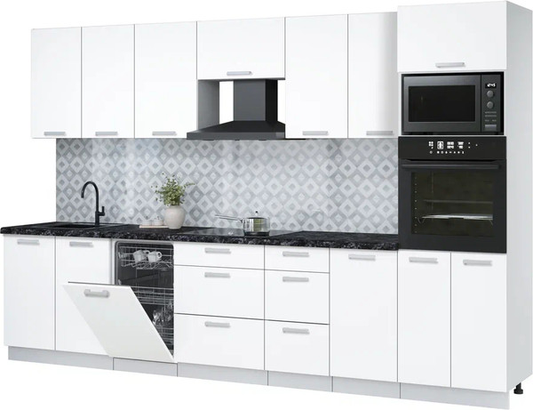 Кухонный гарнитур Интерлиния Мила Лайт 3.25-ПМ3  - фото