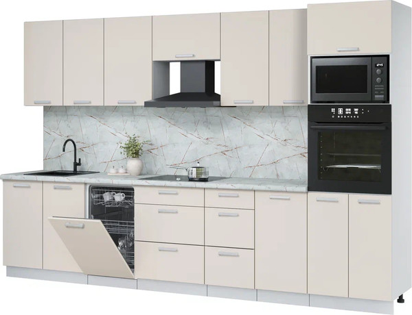 Кухонный гарнитур Интерлиния Мила Лайт 3.25-ПМ3  - фото