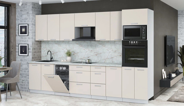 Кухонный гарнитур Интерлиния Мила Лайт 3.25-ПМ3 