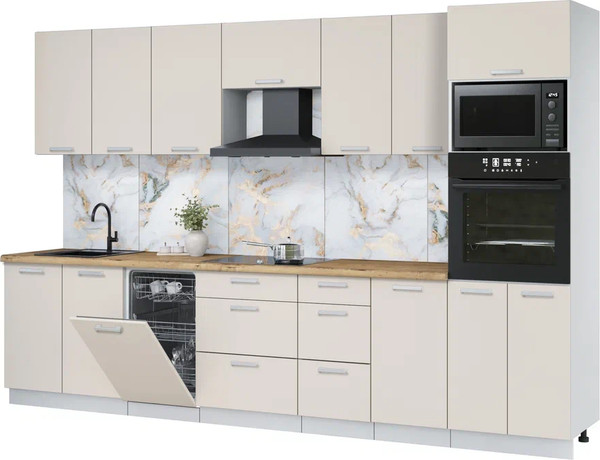 Кухонный гарнитур Интерлиния Мила Лайт 3.25-ПМ3  - фото