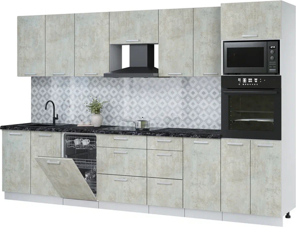 Кухонный гарнитур Интерлиния Мила Лайт 3.25-ПМ3  - фото