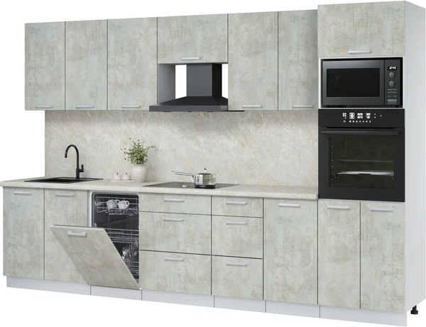 Кухонный гарнитур Интерлиния Мила Лайт 3.25-ПМ3  - фото