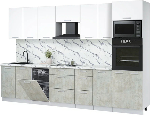 Кухонный гарнитур Интерлиния Мила Лайт 3.25-ПМ3  - фото