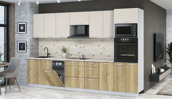 Кухонный гарнитур Интерлиния Мила Лайт 3.25-ПМ3 