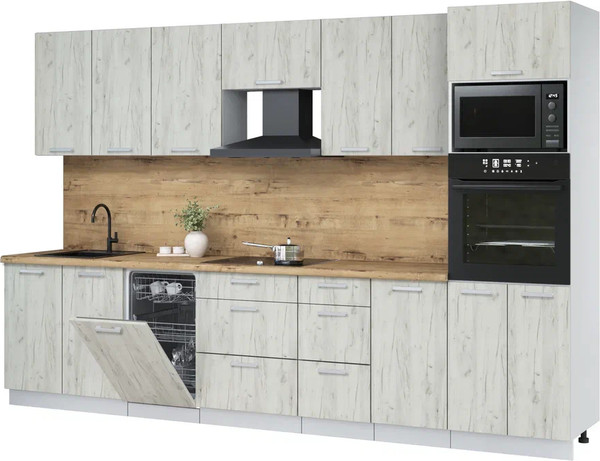 Кухонный гарнитур Интерлиния Мила Лайт 3.25-ПМ3  - фото