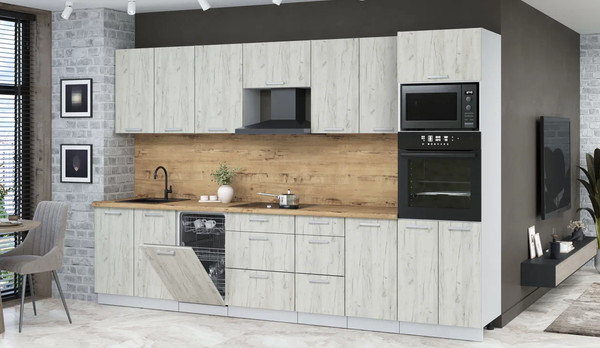 Кухонный гарнитур Интерлиния Мила Лайт 3.25-ПМ3 