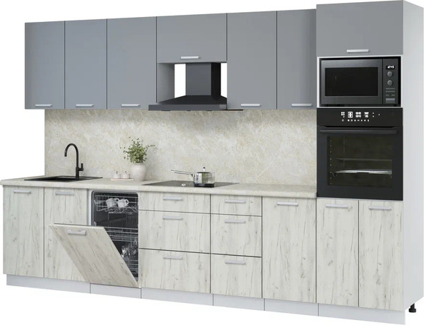 Кухонный гарнитур Интерлиния Мила Лайт 3.25-ПМ3  - фото