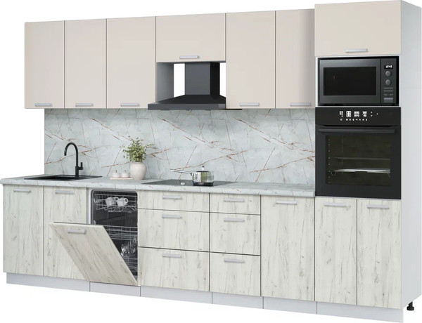 Кухонный гарнитур Интерлиния Мила Лайт 3.25-ПМ3  - фото