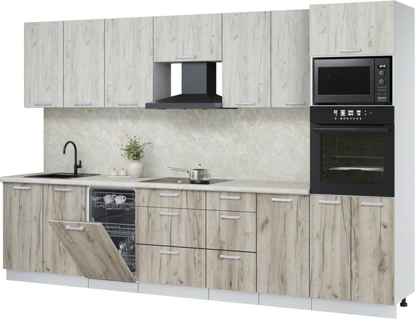 Кухонный гарнитур Интерлиния Мила Лайт 3.25-ПМ3  - фото