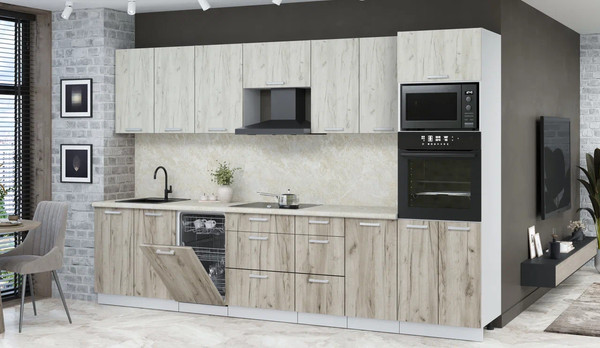 Кухонный гарнитур Интерлиния Мила Лайт 3.25-ПМ3 