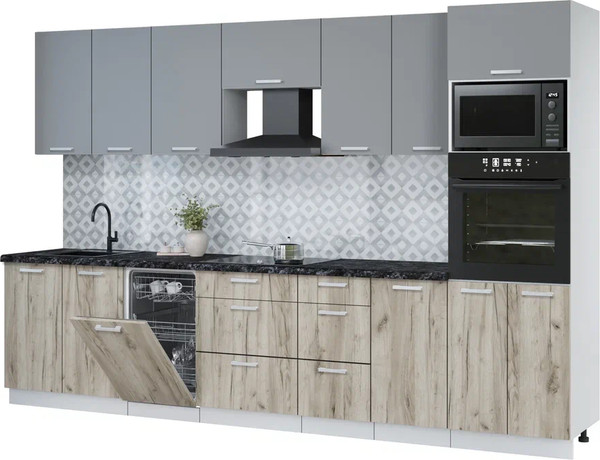 Кухонный гарнитур Интерлиния Мила Лайт 3.25-ПМ3  - фото