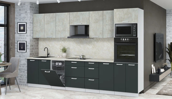 Кухонный гарнитур Интерлиния Мила Лайт 3.25-ПМ3 