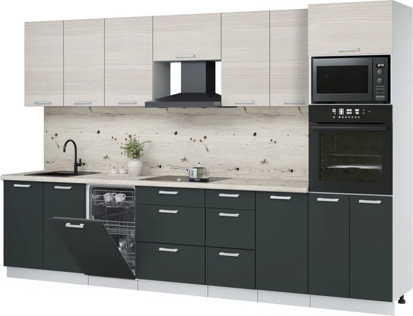 Кухонный гарнитур Интерлиния Мила Лайт 3.25-ПМ3  - фото