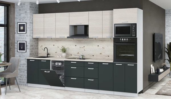 Кухонный гарнитур Интерлиния Мила Лайт 3.25-ПМ3 