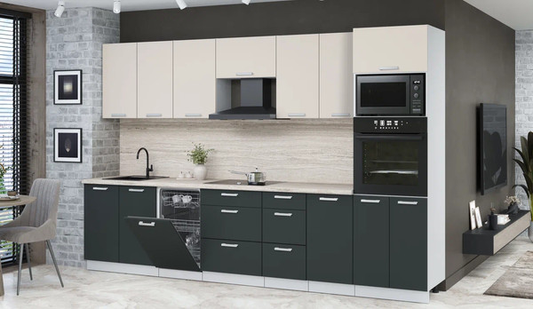 Кухонный гарнитур Интерлиния Мила Лайт 3.25-ПМ3 