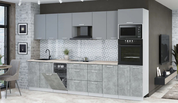 Кухонный гарнитур Интерлиния Мила Лайт 3.25-ПМ3