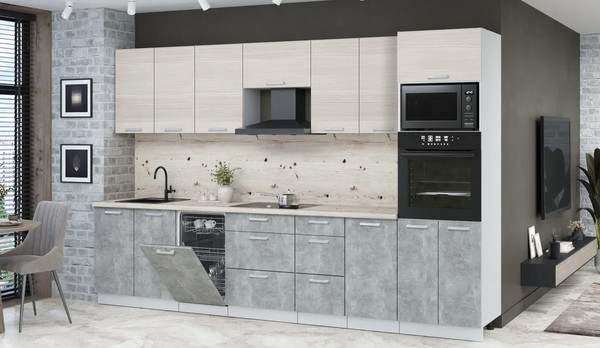 Кухонный гарнитур Интерлиния Мила Лайт 3.25-ПМ3 