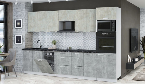 Кухонный гарнитур Интерлиния Мила Лайт 3.25-ПМ3 