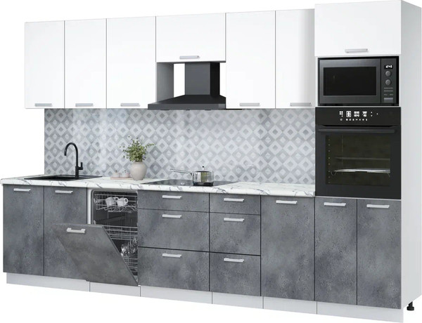 Кухонный гарнитур Интерлиния Мила Лайт 3.25-ПМ3  - фото