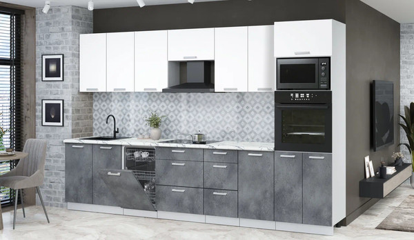 Кухонный гарнитур Интерлиния Мила Лайт 3.25-ПМ3 