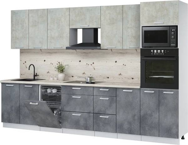 Кухонный гарнитур Интерлиния Мила Лайт 3.25-ПМ3 - фото