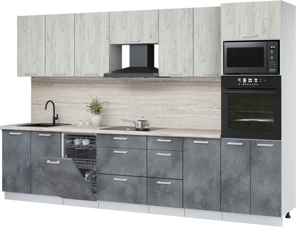 Кухонный гарнитур Интерлиния Мила Лайт 3.25-ПМ3  - фото