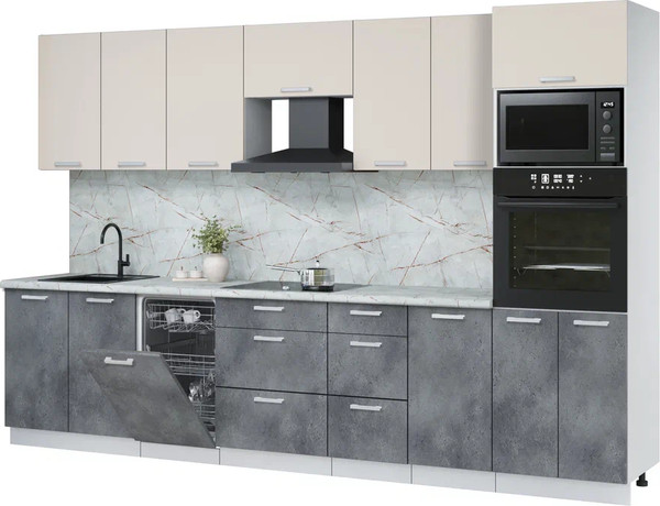 Кухонный гарнитур Интерлиния Мила Лайт 3.25-ПМ3  - фото