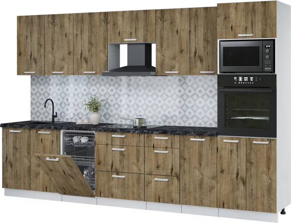 Кухонный гарнитур Интерлиния Мила Лайт 3.25-ПМ3  - фото