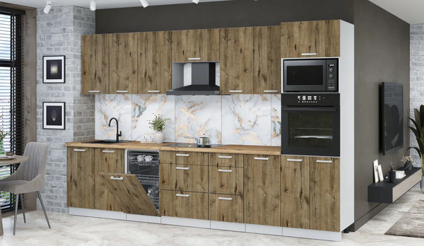 Кухонный гарнитур Интерлиния Мила Лайт 3.25-ПМ3 