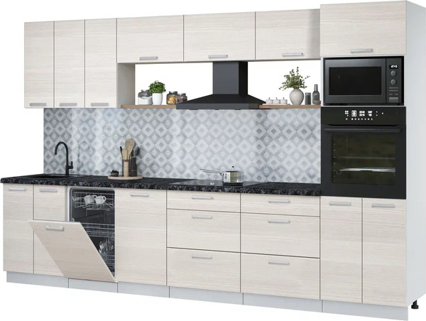 Кухонный гарнитур Интерлиния Мила Лайт 3.3-ПМ3  - фото