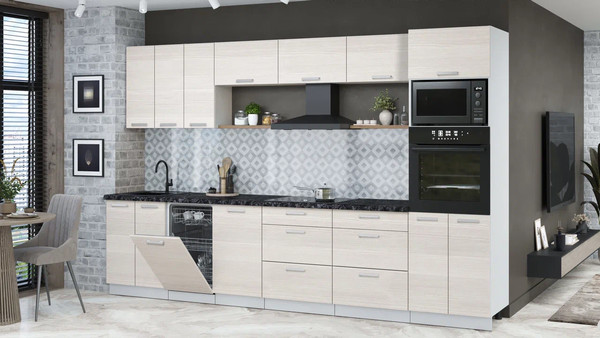 Кухонный гарнитур Интерлиния Мила Лайт 3.3-ПМ3 