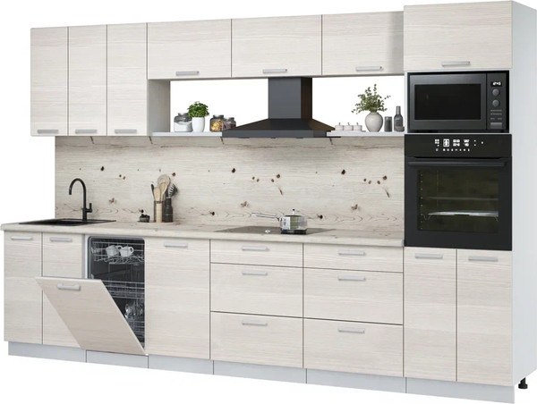 Кухонный гарнитур Интерлиния Мила Лайт 3.3-ПМ3  - фото