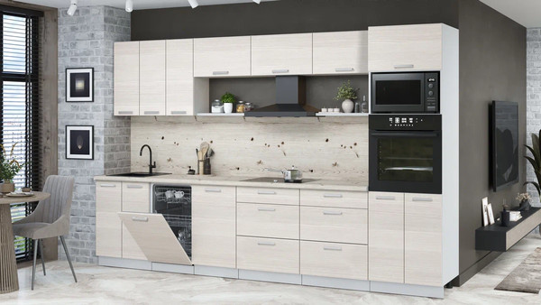 Кухонный гарнитур Интерлиния Мила Лайт 3.3-ПМ3 