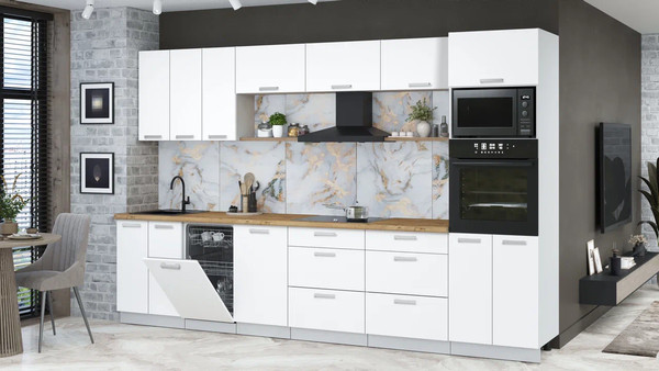 Кухонный гарнитур Интерлиния Мила Лайт 3.3-ПМ3 