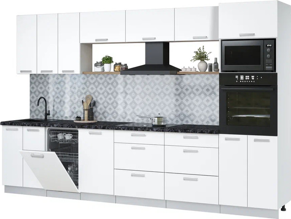 Кухонный гарнитур Интерлиния Мила Лайт 3.3-ПМ3  - фото