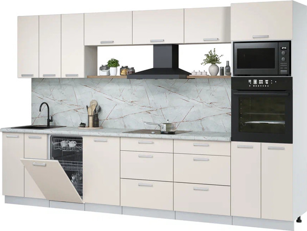 Кухонный гарнитур Интерлиния Мила Лайт 3.3-ПМ3  - фото