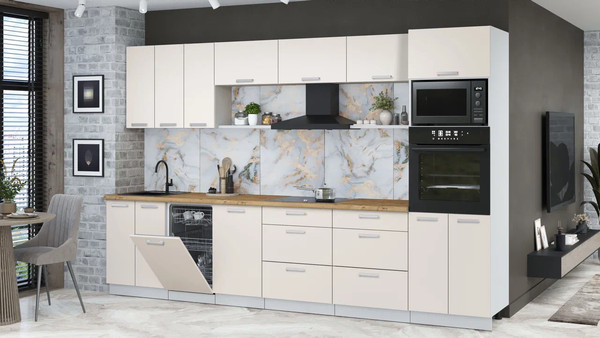 Кухонный гарнитур Интерлиния Мила Лайт 3.3-ПМ3 