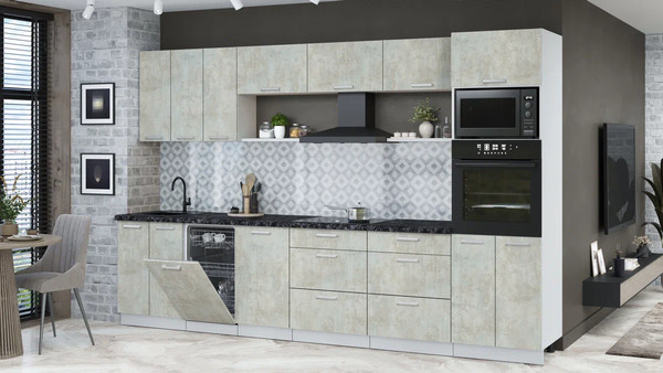 Кухонный гарнитур Интерлиния Мила Лайт 3.3-ПМ3 