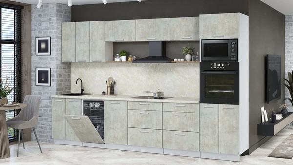 Кухонный гарнитур Интерлиния Мила Лайт 3.3-ПМ3 