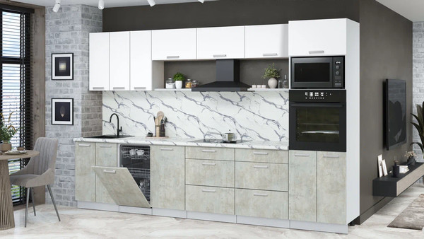 Кухонный гарнитур Интерлиния Мила Лайт 3.3-ПМ3 