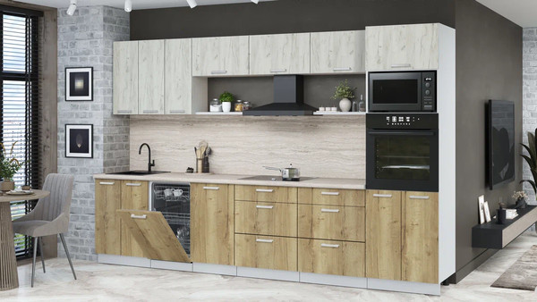 Кухонный гарнитур Интерлиния Мила Лайт 3.3-ПМ3 