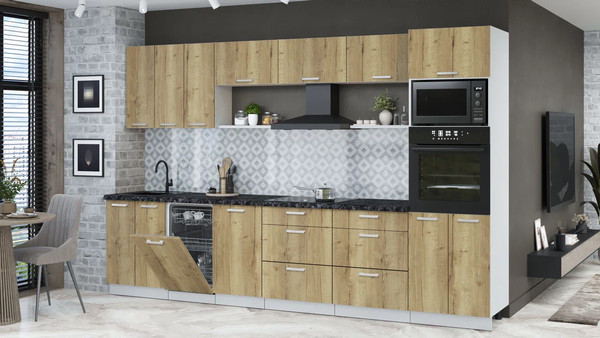 Кухонный гарнитур Интерлиния Мила Лайт 3.3-ПМ3 