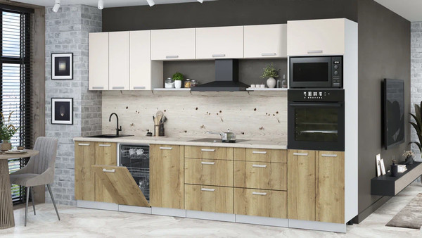 Кухонный гарнитур Интерлиния Мила Лайт 3.3-ПМ3 