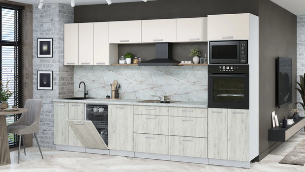 Кухонный гарнитур Интерлиния Мила Лайт 3.3-ПМ3 